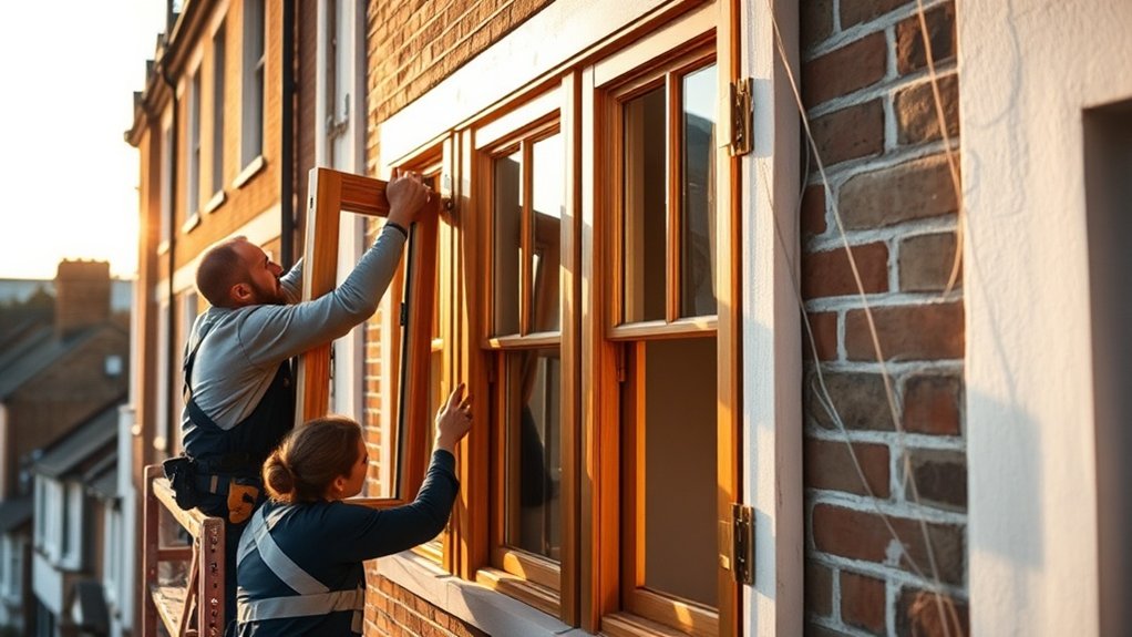 Wooden Window Installation Shepherd's Bush