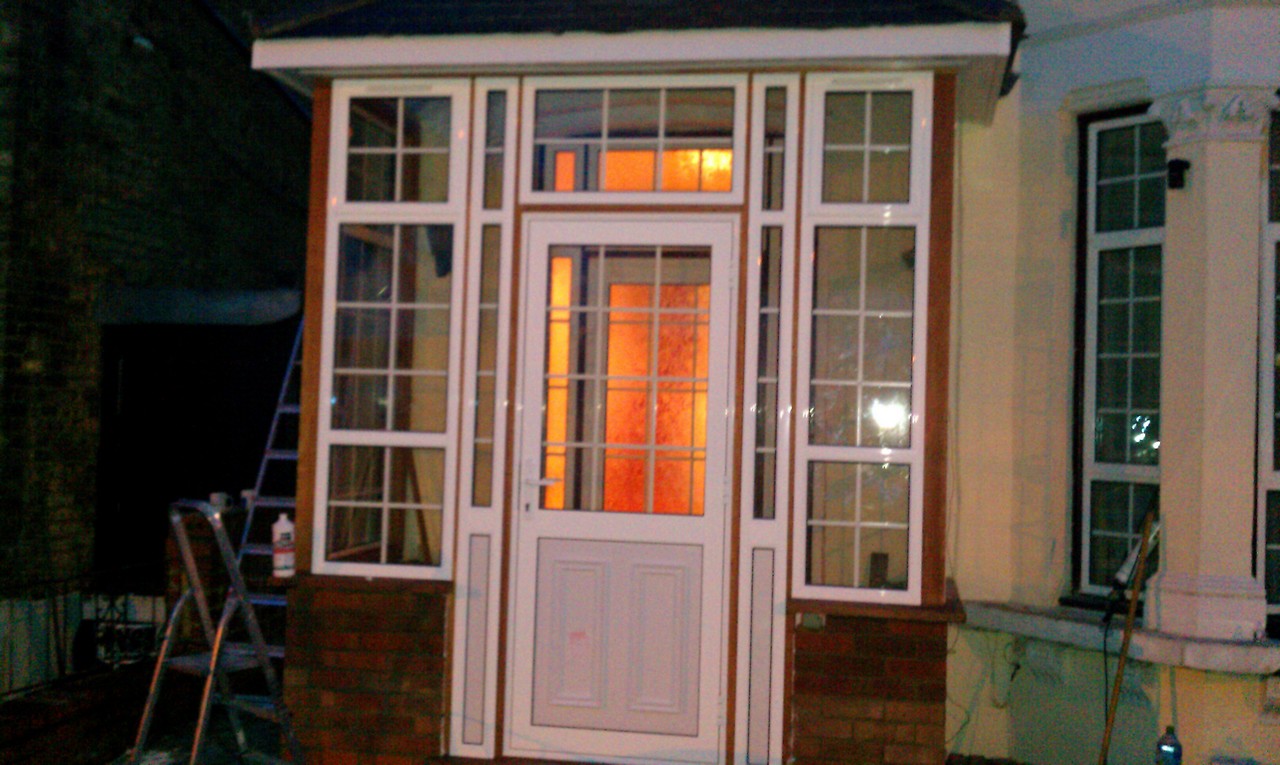 uPVC porch with Georgian bar glazing installed in Shepherd's Bush